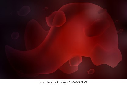 Dark Red vector template with bent lines. A vague circumflex abstract illustration with gradient. New composition for your brand book.