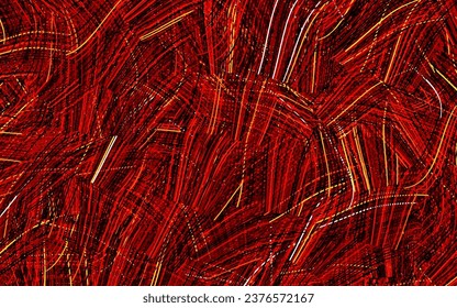 Dark Red vector template with bent lines. Glitter abstract illustration with wry lines. Brand new design for your ad.