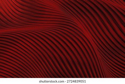 Plantilla de Vector rojo oscuro con líneas dobladas. Ilustración torcida brillante en estilo mármol. Nuevo diseño para sus anuncios, póster, Anuncio.