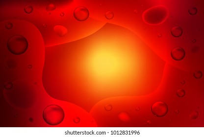 Dark Red vector template with bubble shapes. Glitter abstract illustration with wry lines. A completely new memphis design for your business.