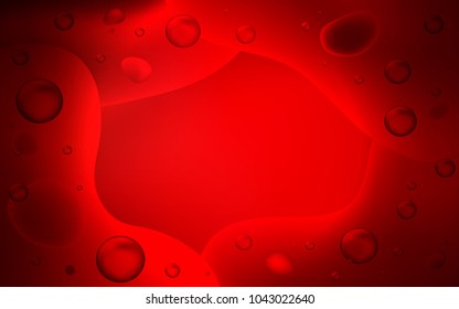 Dark Red vector template with bubble shapes. A sample with blurred bubble shapes. Pattern for your business design.