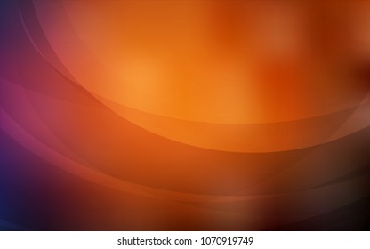Dark Red vector template with bubble shapes. Glitter abstract illustration with wry lines. New composition for your brand book.