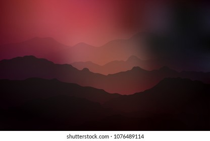 Dark Red vector template with bubble shapes. An elegant bright illustration with gradient. The elegant pattern for brand book.