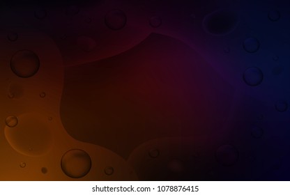 Dark Red vector template with bubble shapes. A completely new color illustration in memphis style. A completely new template for your business design.