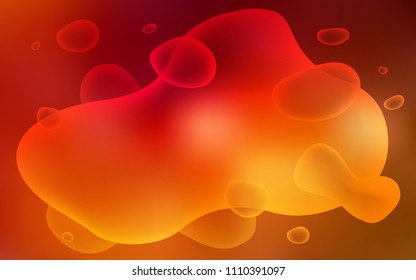 Dark Red vector template with bubble shapes. A completely new color illustration in memphis style. Brand-new design for your ads, poster, banner.
