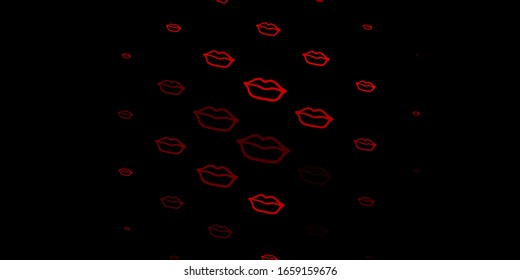Dark Red vector template with businesswoman signs. Colorful illustration with gradient feminism shapes. Best design to show the power of women.