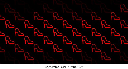 Dark red vector template with businesswoman signs. Colorful illustration with gradient feminism shapes. Elegant design for wallpapers.