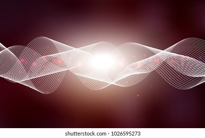 Dark Red vector template with carnival confetti. Glitter abstract illustration with colorful confetti, ribbons. The pattern can be used for birthday gifts, congratulations.