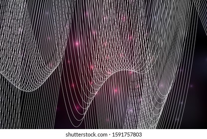 Dark Red vector template with carnival confetti. Blurred decorative design in anniversary style with confetti. The pattern can be used for new year ad, booklets.