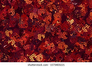 Dark Red vector template with chaotic shapes. Illustration with colorful gradient shapes in abstract style. Simple design for your web site.