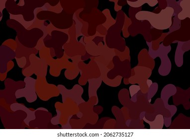 Dark Red vector template with chaotic shapes. Illustration with colorful gradient shapes in abstract style. Simple design for your web site.