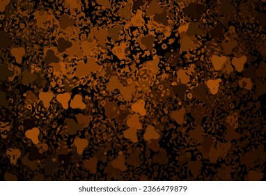 Dark Red vector template with chaotic shapes. Decorative design in abstract style with random forms. Elegant design for wallpapers.