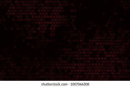 Dark Red vector  template with circles. Illustration with set of shining colorful abstract circles. The pattern can be used for ads, leaflets of liquid.