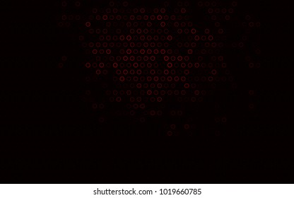 Dark Red vector  template with circles. Blurred decorative design in abstract style with bubbles. Beautiful design for your business natural advert.
