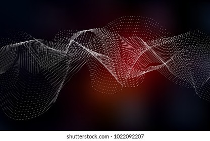 Dark Red vector template with circles. Beautiful colored illustration with blurred circles in nature style. Beautiful design for your business natural advert.
