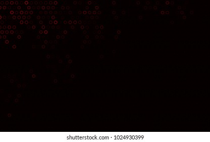 Dark Red vector  template with circles. Glitter abstract illustration with blurred drops of rain. The pattern can be used for aqua ad, booklets.