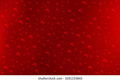 Dark Red vector template with circles. Blurred decorative design in abstract style with bubbles. The pattern can be used for aqua ad, booklets.