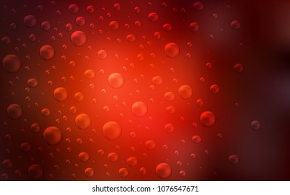 Dark Red vector template with circles. Illustration with set of shining colorful abstract circles. The pattern can be used for ads, leaflets of liquid.