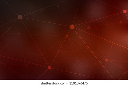 Dark Red vector template with circles, triangles. Illustration with set of colorful abstract circles and lines. Pattern can be used for ads, leaflets.