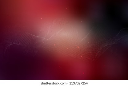 Dark Red vector template with circles. Beautiful colored illustration with blurred circles in nature style. The pattern can be used for aqua ad, booklets.