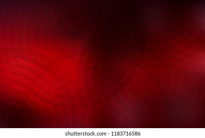 Dark Red vector template with circles. Blurred bubbles on abstract background with colorful gradient. Pattern can be used for ads, leaflets.