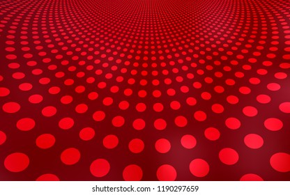 Dark Red vector template with circles. Modern abstract illustration with colorful water drops. Pattern can be used for futuristic ad, booklets.