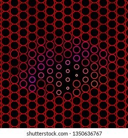 Dark Red vector template with circles. Abstract illustration with colorful spots in nature style. Pattern for booklets, leaflets.