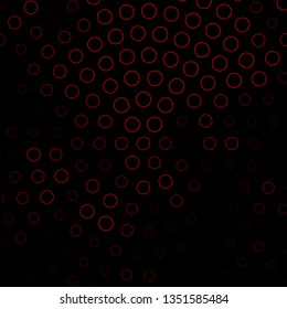 Dark Red vector template with circles. Modern abstract illustration with colorful circle shapes. New template for your brand book.