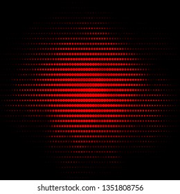 Dark Red vector template with circles. Glitter abstract illustration with colorful drops. Pattern for wallpapers, curtains.