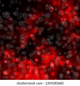Dark Red vector template with circles. Colorful illustration with gradient dots in nature style. Pattern for booklets, leaflets.