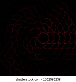 Dark Red vector template with circles. Colorful illustration with gradient dots in nature style. Design for posters, banners.