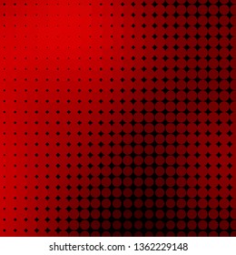 Dark Red vector template with circles. Colorful illustration with gradient dots in nature style. Pattern for business ads.