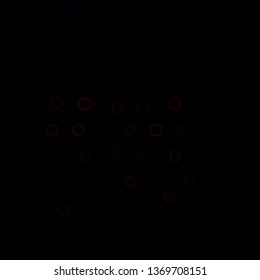Dark Red vector template with circles. Abstract illustration with colorful spots in nature style. Pattern for wallpapers, curtains.