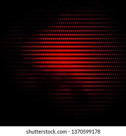 Dark Red vector template with circles. Abstract decorative design in gradient style with bubbles. Pattern for business ads.