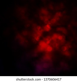 Dark Red vector template with circles. Illustration with set of shining colorful abstract spheres. Design for posters, banners.