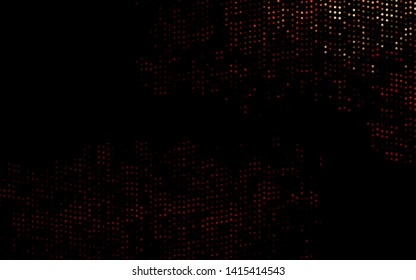 Dark Red vector template with circles. Beautiful colored illustration with blurred circles in nature style. Pattern of water, rain drops.