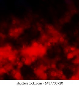 Dark Red vector template with circles. Illustration with set of shining colorful abstract spheres. Design for your commercials.
