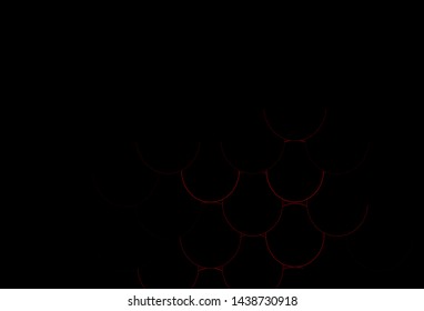 Dark Red vector template with circles. Blurred bubbles on abstract background with colorful gradient. Pattern for beautiful websites.