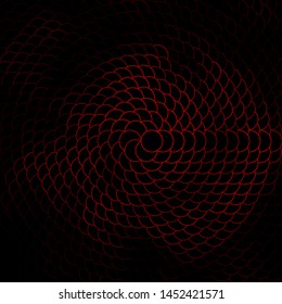 Dark Red vector template with circles. Colorful illustration with gradient dots in nature style. Design for your commercials.