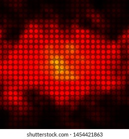 Dark Red vector template with circles. Colorful illustration with gradient dots in nature style. Pattern for booklets, leaflets.