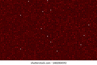 Dark Red vector template with circles. Blurred bubbles on abstract background with colorful gradient. Pattern for beautiful websites.