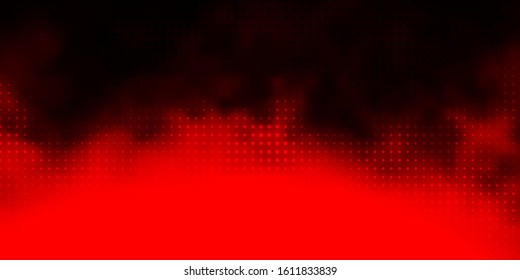 Dark Red vector template with circles. Abstract decorative design in gradient style with bubbles. Pattern for websites.