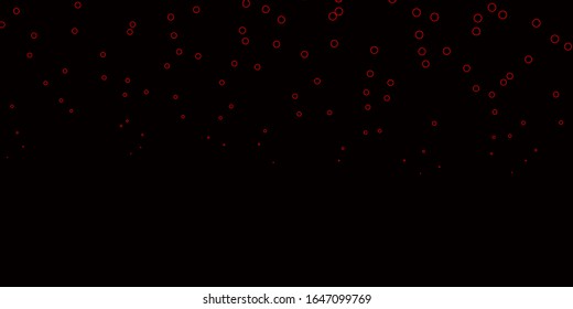 Dark Red vector template with circles. Glitter abstract illustration with colorful drops. New template for a brand book.
