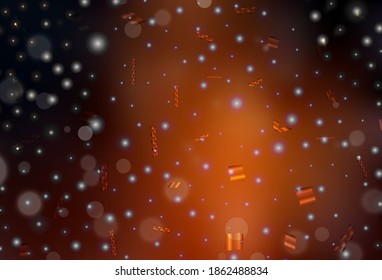 Dark Red vector template with circles. Glitter abstract illustration with blurred drops of rain. Modern design for a business card.