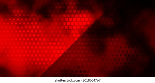 Dark Red vector template with circles. Illustration with set of shining colorful abstract spheres. Pattern for booklets, leaflets.