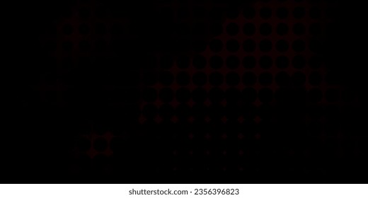 Dark Red vector template with circles. Abstract decorative design in gradient style with bubbles. Pattern for business ads.