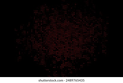 Dark Red vector template with circles. Blurred decorative design in abstract style with bubbles. Pattern for ads, leaflets.