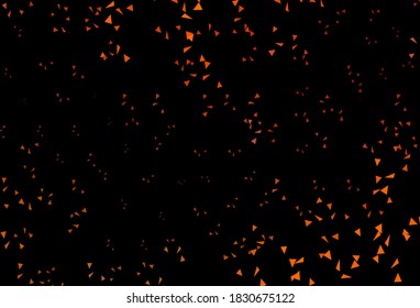 Dark Red vector template with crystals, triangles. Modern abstract illustration with colorful triangles. Best smart design for your business.