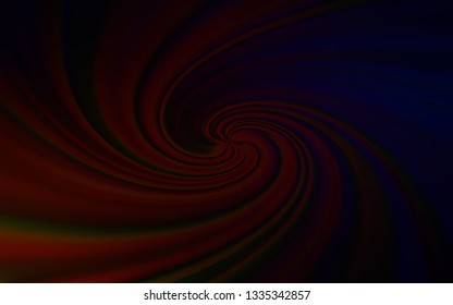 Dark Red vector template with curved lines. Glitter abstract illustration with wry lines. A new texture for your  ad, booklets, leaflets.