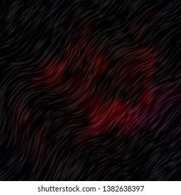 Dark Red vector template with curved lines. Illustration in abstract style with gradient curved.  Template for cellphones.